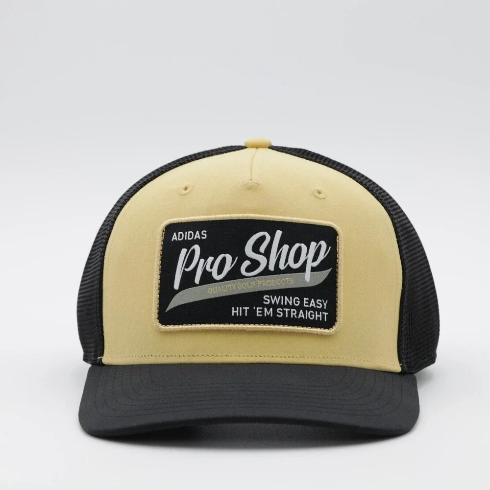 Adidas‎ Men's Golf Adjustable Five Panel Trucker Cap Oat/Black One Size